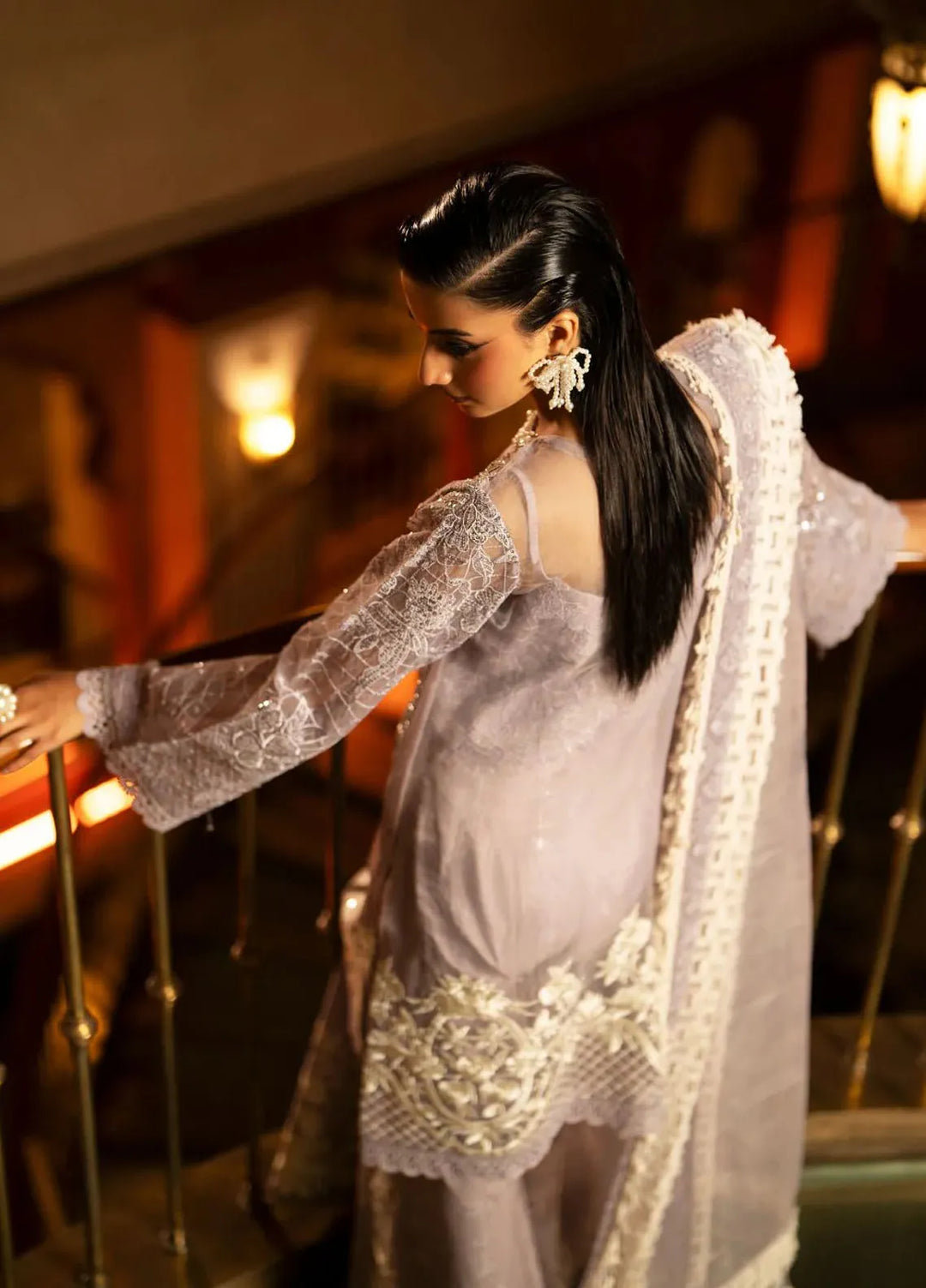 AJR Couture Pret Embroidered 3 Piece Suit Rosalia