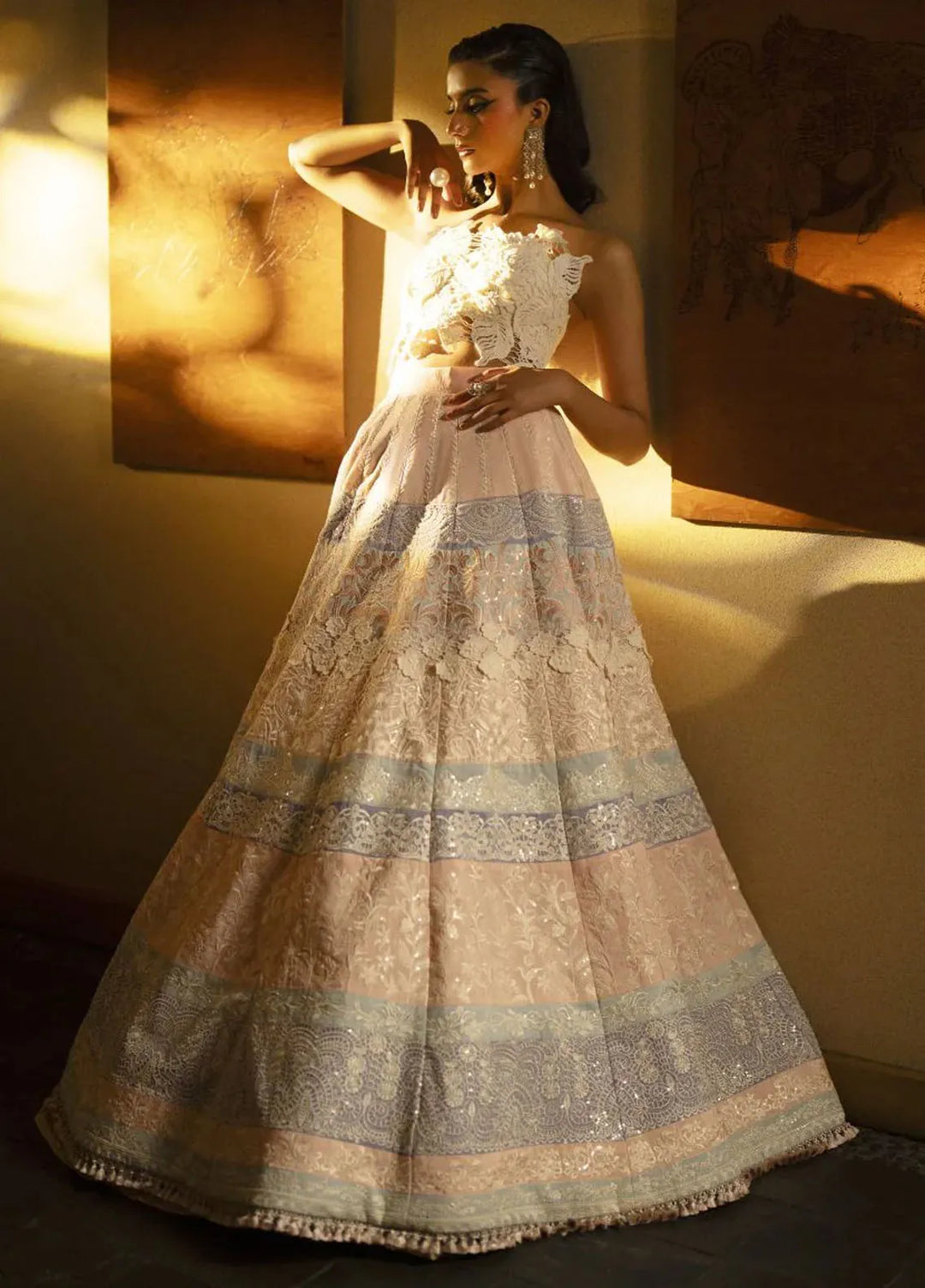 AJR Couture Pret Embroidered 3 Piece Suit Zirah