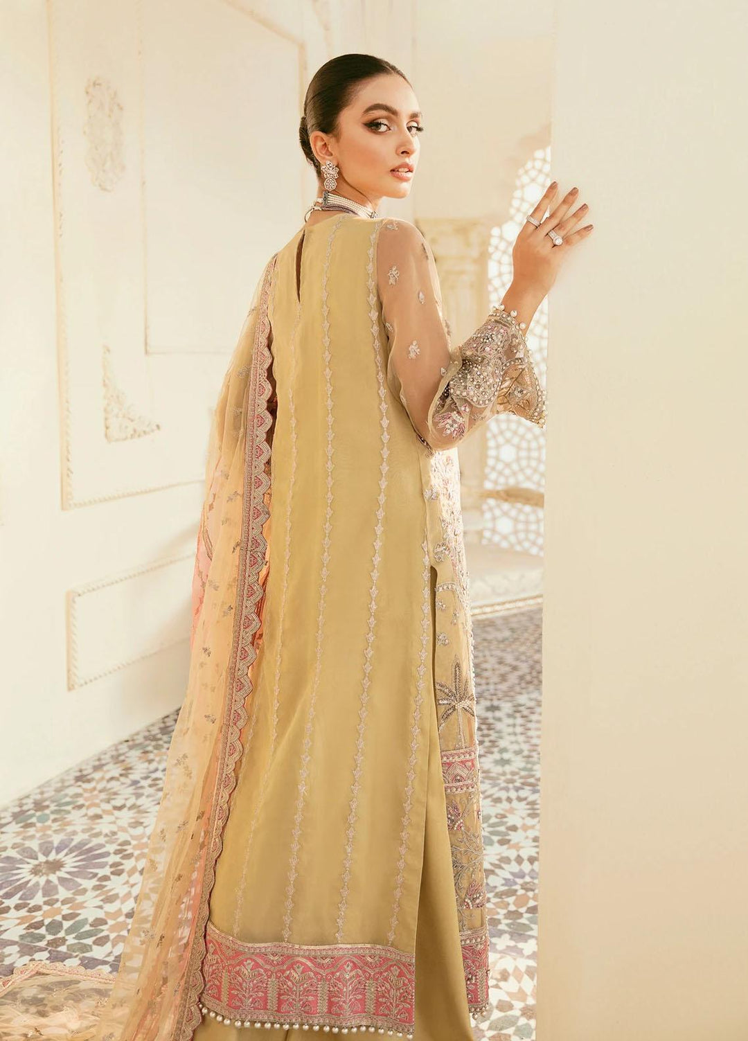 Akbar Aslam Embroidered Organza Suits Unstitched 3 Piece AA22F PALILA - Luxury Formals Collection