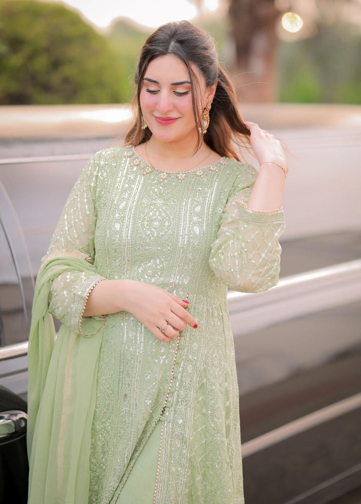 Al Harir Apparel Pret Eastern Chiffon 4 Piece Suit Gulzar Angoori