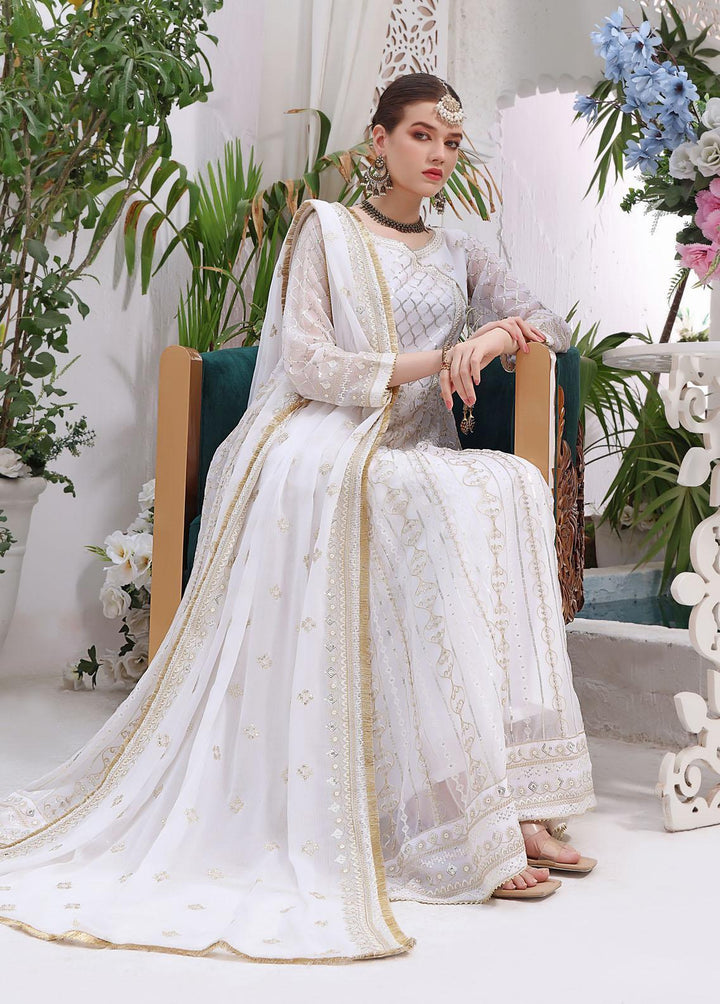 Al Harir Apparel Pret Eastern Chiffon 4 Piece Suit Nashwa White
