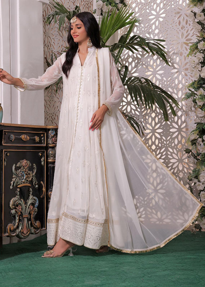 Al Harir Apparel Pret Eastern Chiffon 3 Piece Suit Ruby White