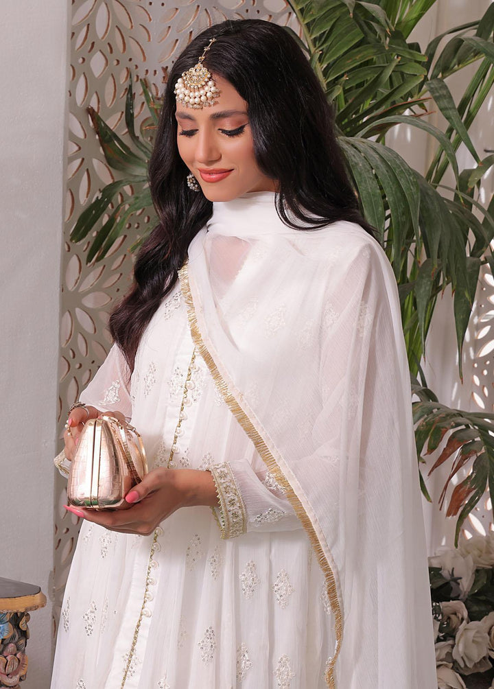 Al Harir Apparel Pret Eastern Chiffon 3 Piece Suit Ruby White