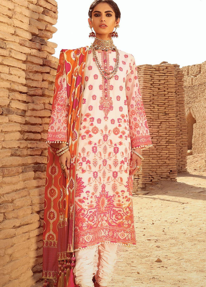Al Karam Embroidered Jacquard Suits Unstitched 3 Piece AK21F FC-01A-21 - Summer Collection
