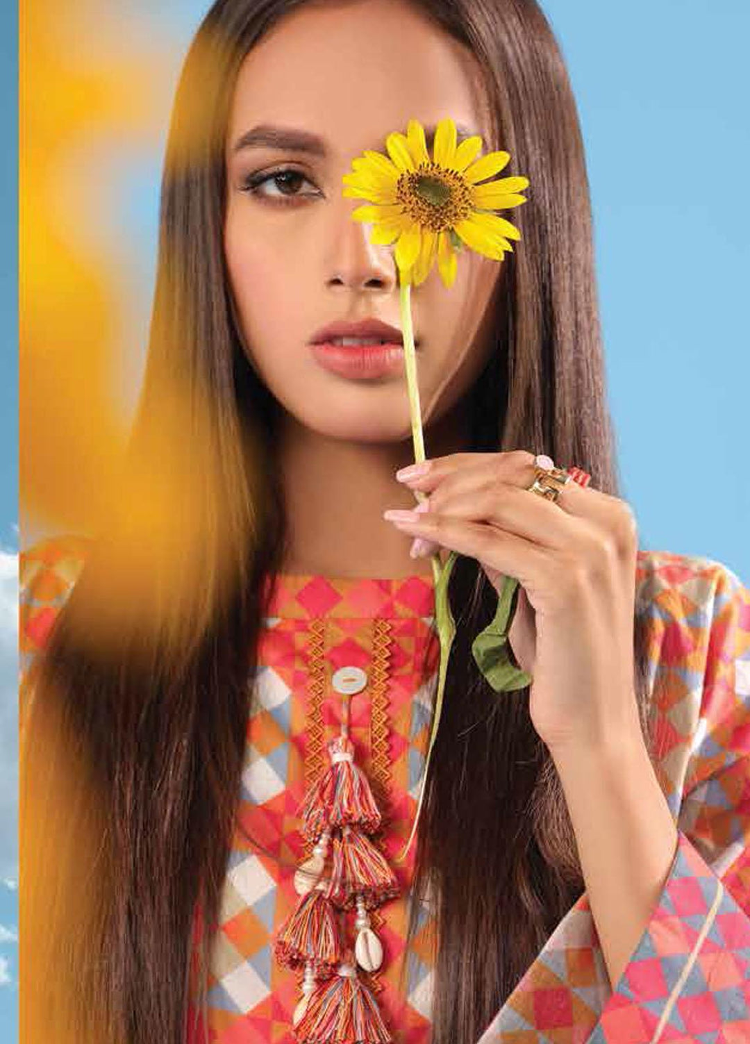 Al Karam Printed Lawn Suits Unstitched 2 Piece AK23SSL SS-64-23-Red - Summer Collection