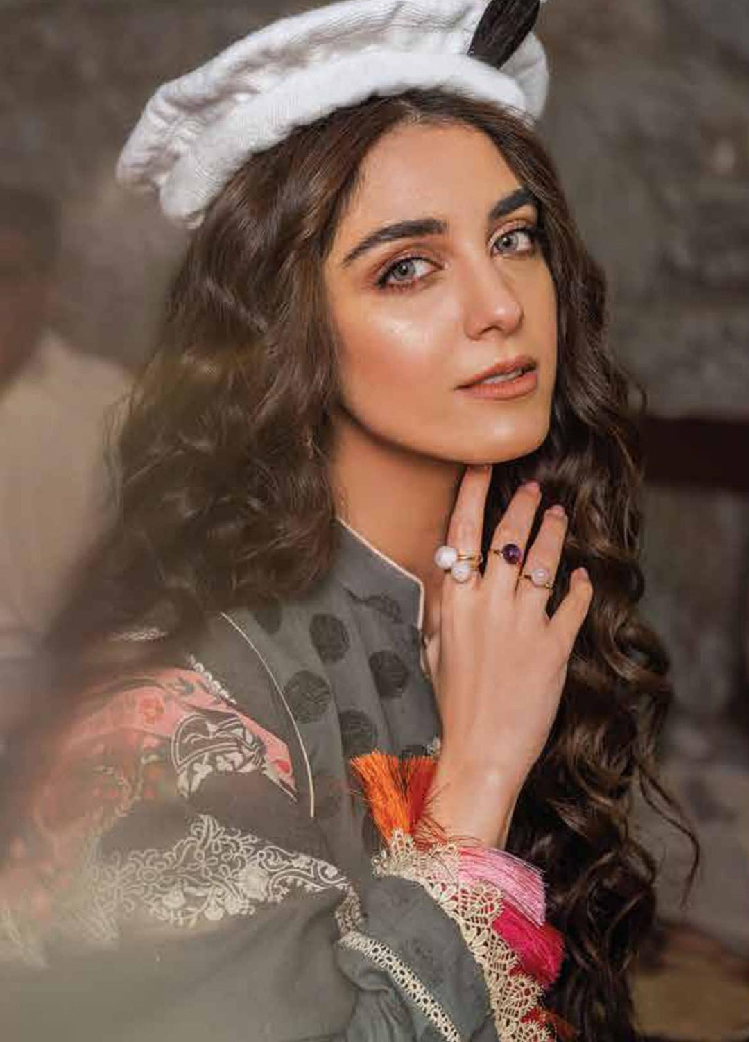 Al Karam Embroidered Jacquard Suits Unstitched 3 Piece AK21W FW-23.1-21 Grey - Winter Collection