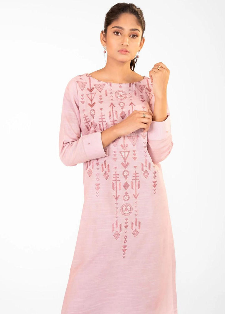 Al Karam Embroidered Khaddar Suits Unstitched 2 Piece AK22W FW-39-22-Lilac - Winter Collection
