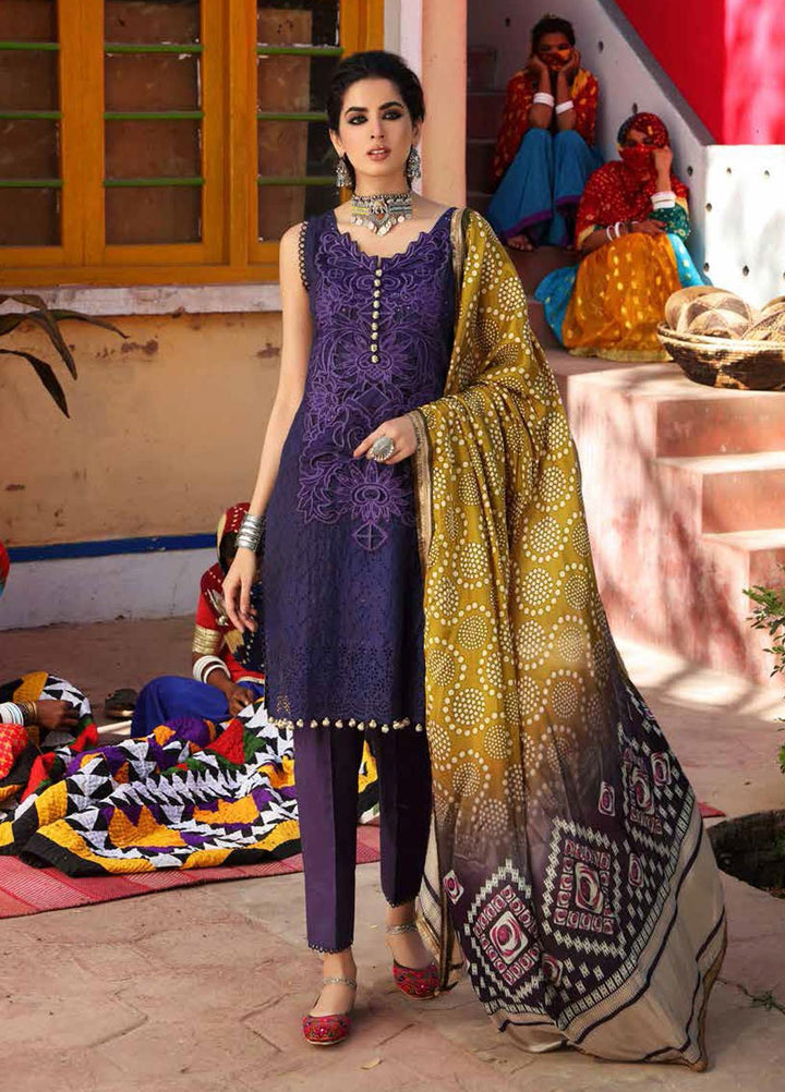 Bandhani By Al Zohaib Embroidered Lawn Suits Unstitched 3 Piece AZ21B 04A Jugni - Summer Collection