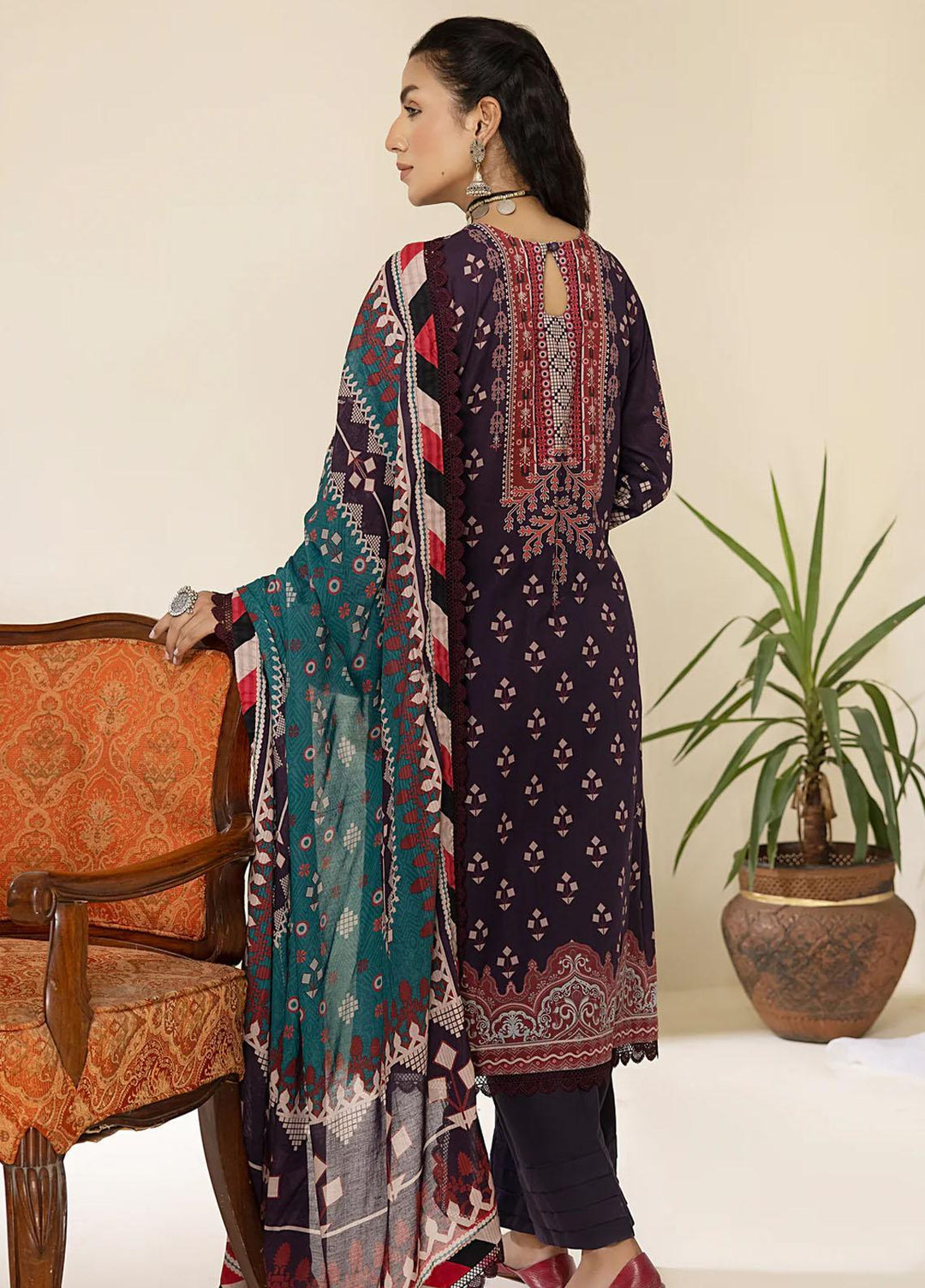 Al Zohaib Printed Lawn Suits Unstitched 3 Piece AZ23C D-14 - Summer Collection