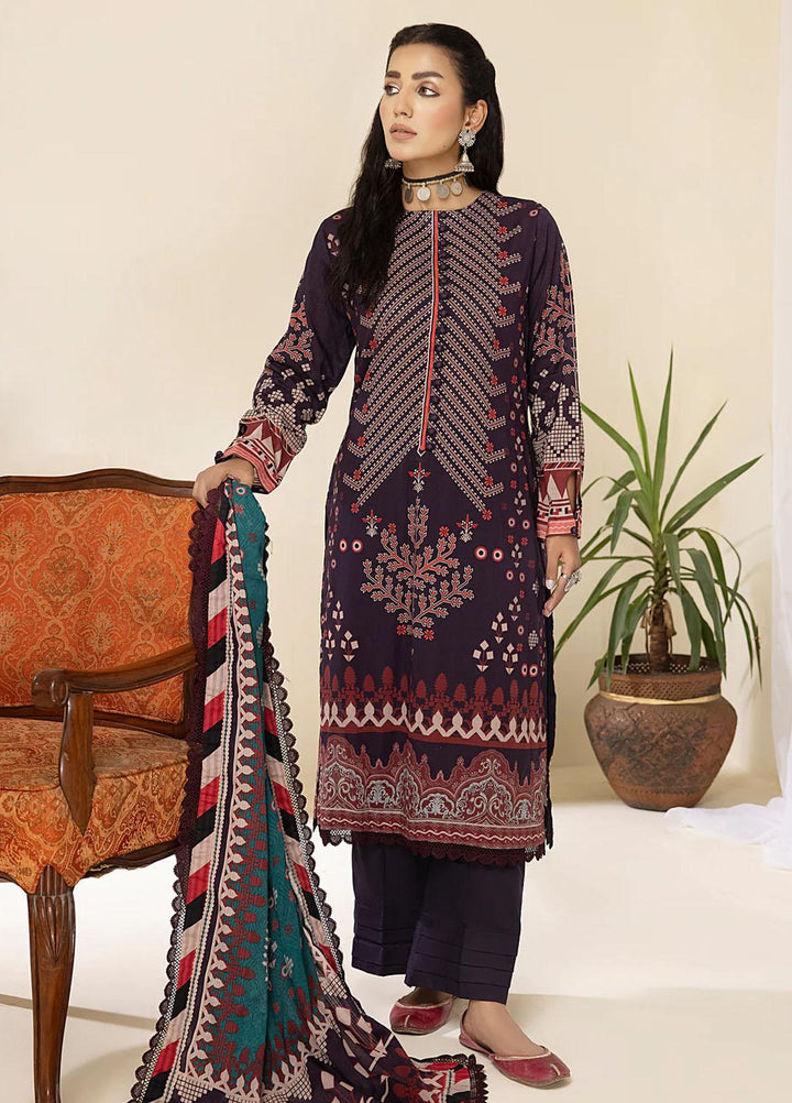 Al Zohaib Printed Lawn Suits Unstitched 3 Piece AZ23C D-14 - Summer Collection