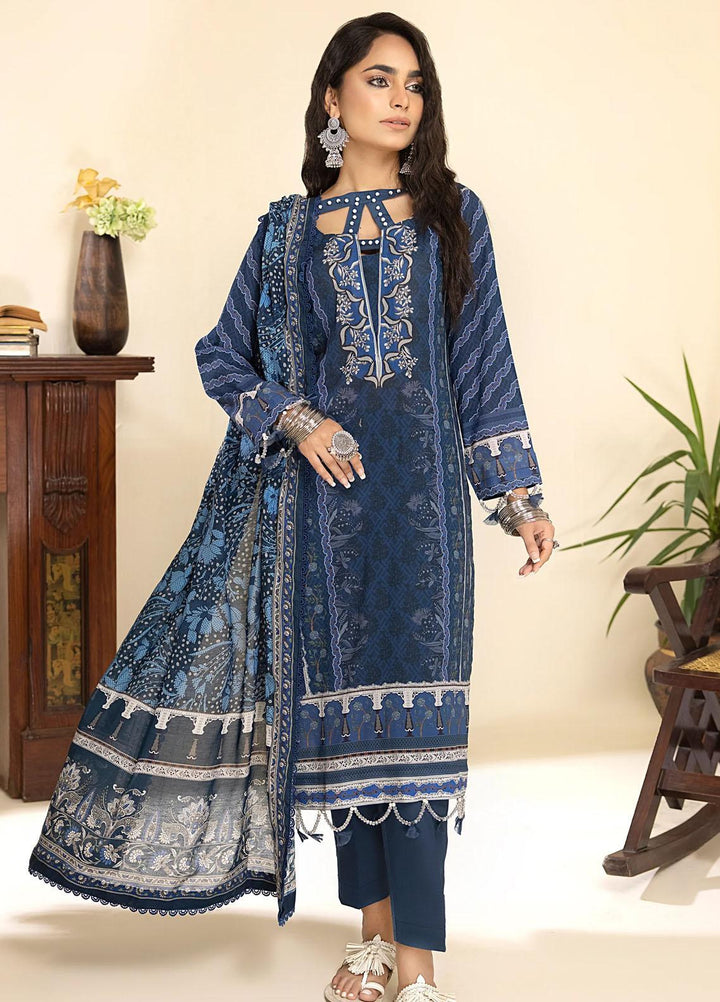 Al Zohaib Printed Lawn Suits Unstitched 3 Piece AZ23C D-17 - Summer Collection