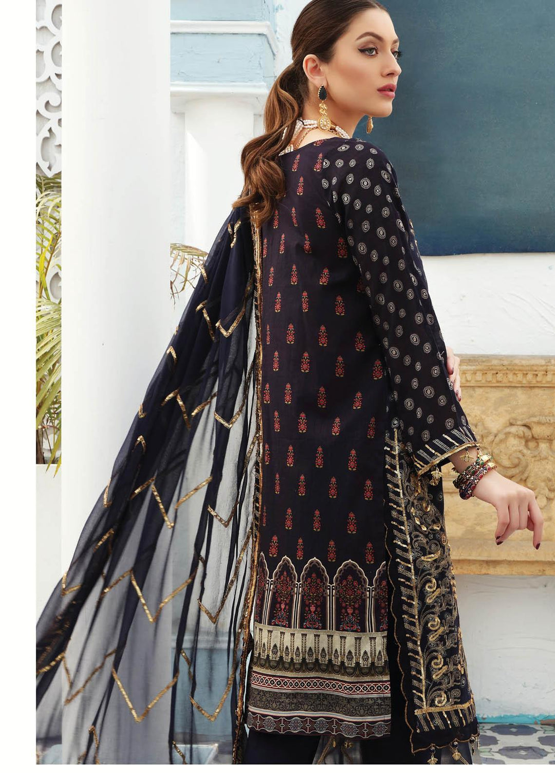 Festive Hues By Al Zohaib Embroidered Jacquard Suits Unstitched 3 Piece AZ21FH 02 - Festive Collection