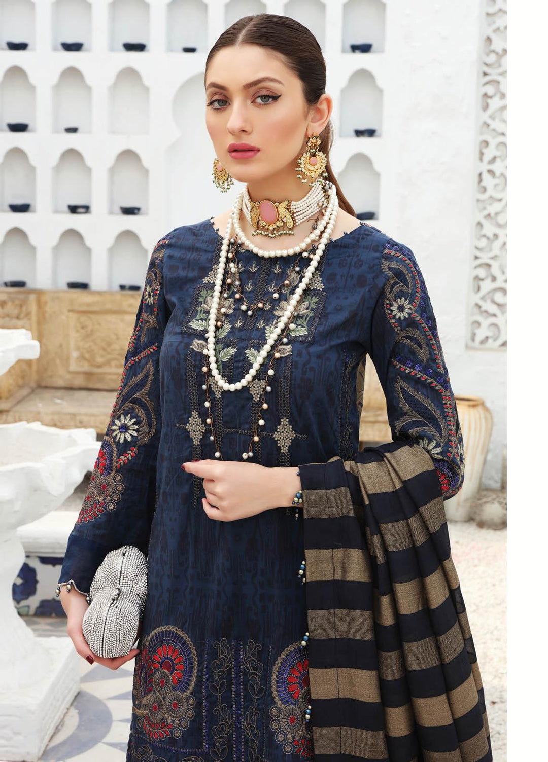 Festive Hues By Al Zohaib Embroidered Lawn Suits Unstitched 3 Piece AZ21FH 04 - Festive Collection
