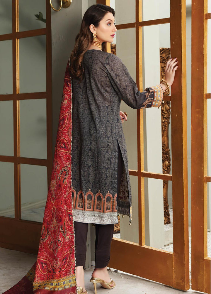Festive Hues By Al Zohaib Embroidered Lawn Suits Unstitched 3 Piece AZ21FH 09 - Festive Collection