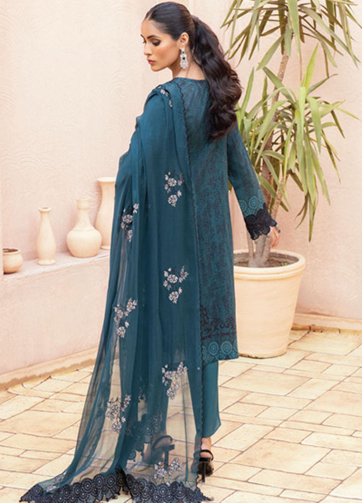 Festive Hues By Al Zohaib Embroidered Lawn Suits Unstitched 3 Piece AZ21-FH2 04A - Summer Collection