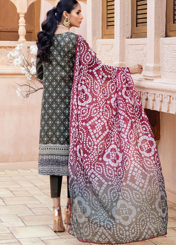 Festive Hues By Al Zohaib Embroidered Lawn Suits Unstitched 3 Piece AZ21-FH2 07 - Summer Collection