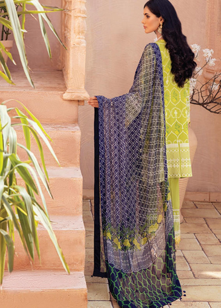 Festive Hues By Al Zohaib Embroidered Lawn Suits Unstitched 3 Piece AZ21-FH2 09 - Summer Collection