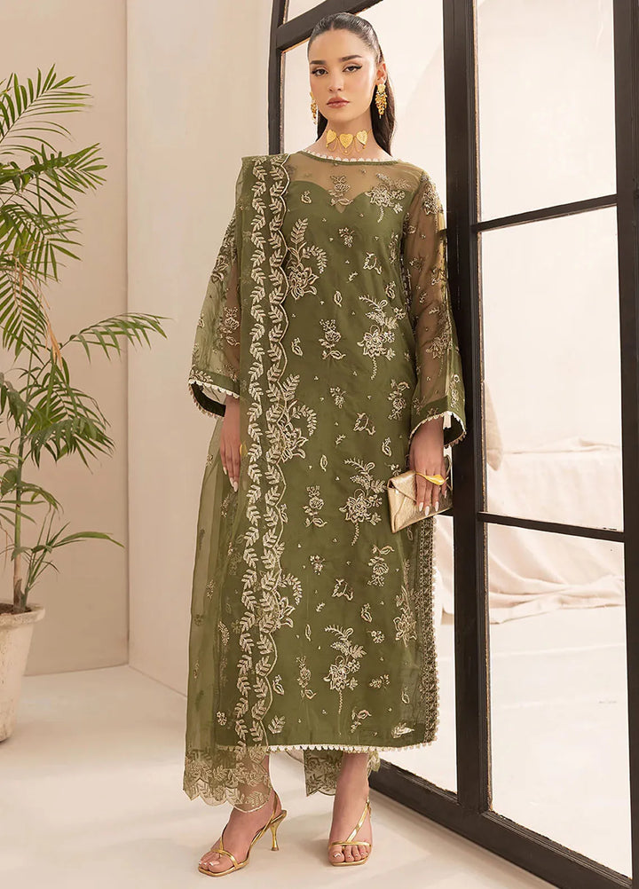 Aleen Pret Embroidered Organza 3 Piece Suit Amelie