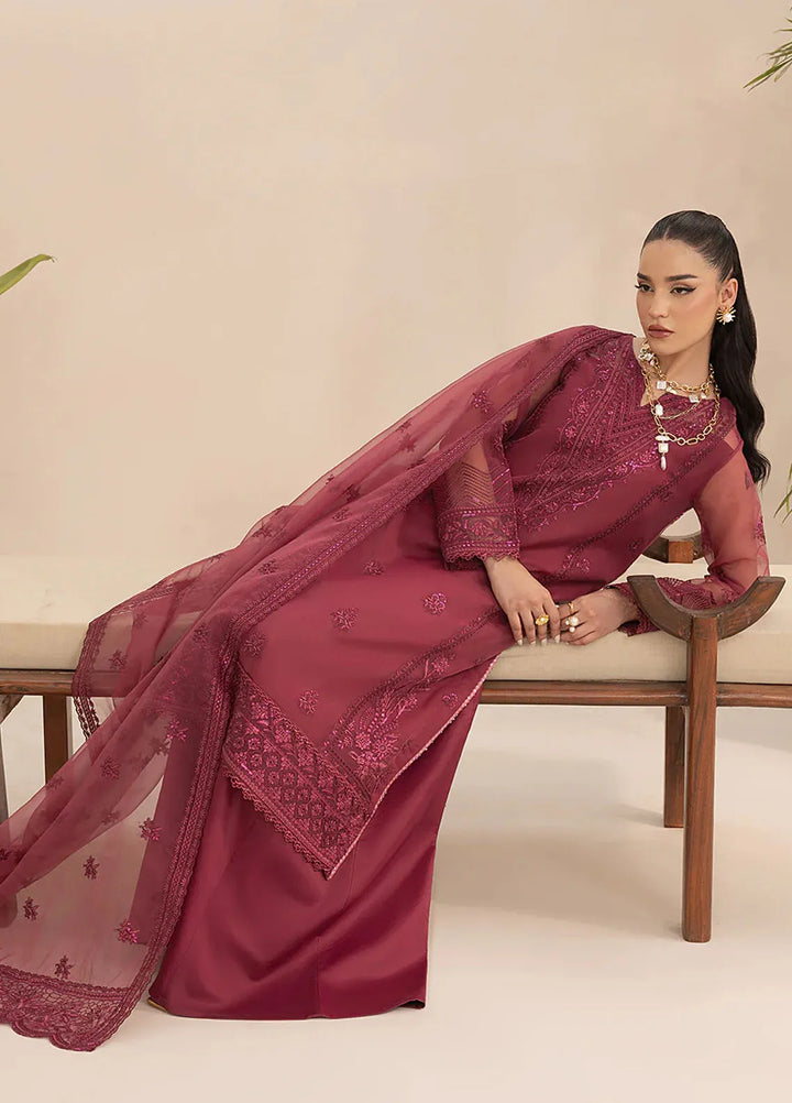 Aleen Pret Embroidered Organza 3 Piece Suit Lueur