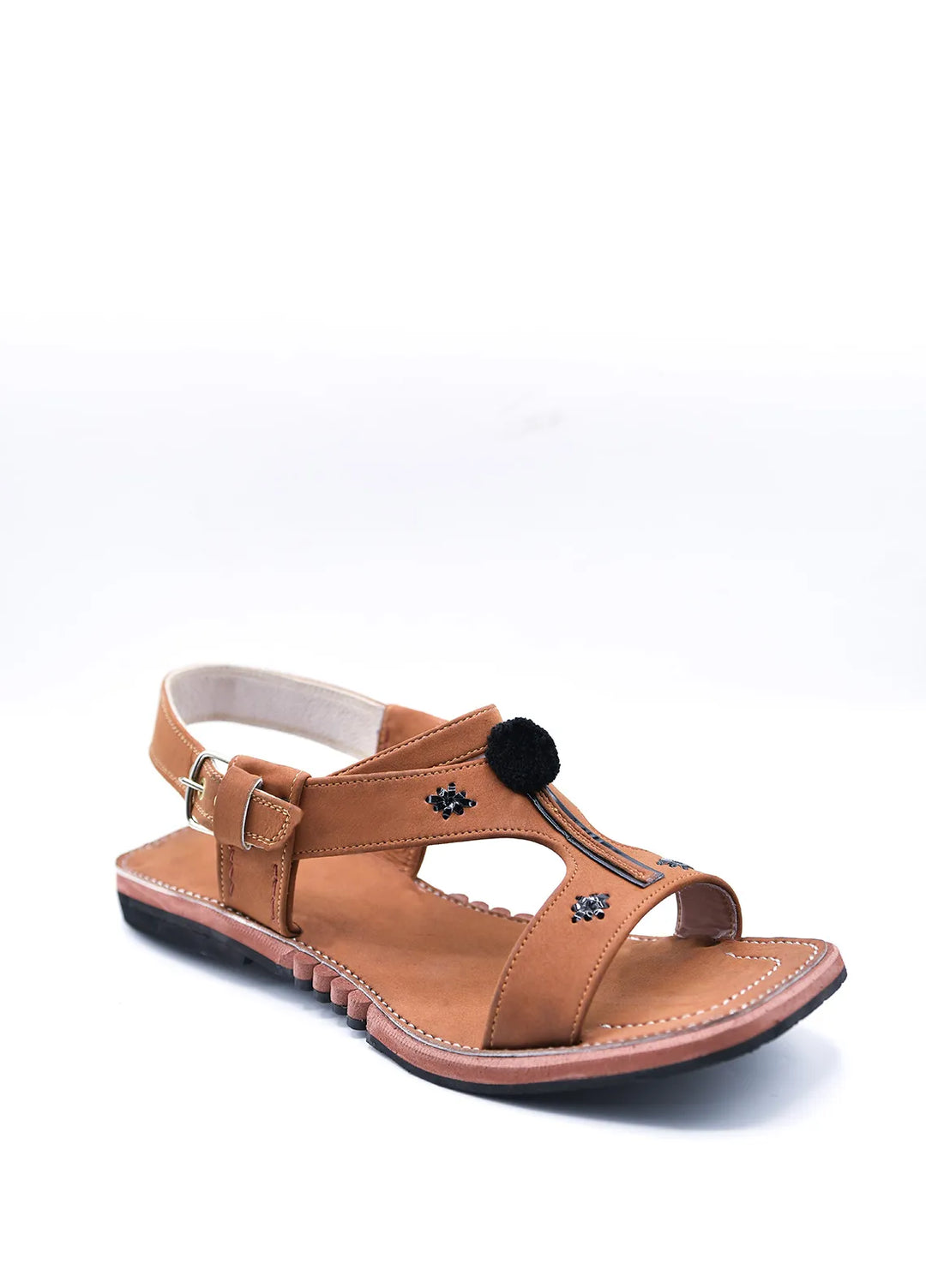 Alf Yay Plain Karachi Brown Peshawri Chappal AY FW15