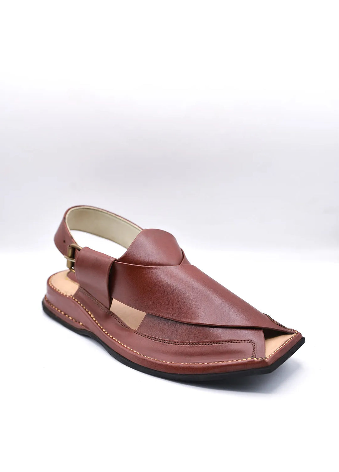 Alf Yay Plain Peshawar Zalmi Brown Peshawri Chappal AY FW 19