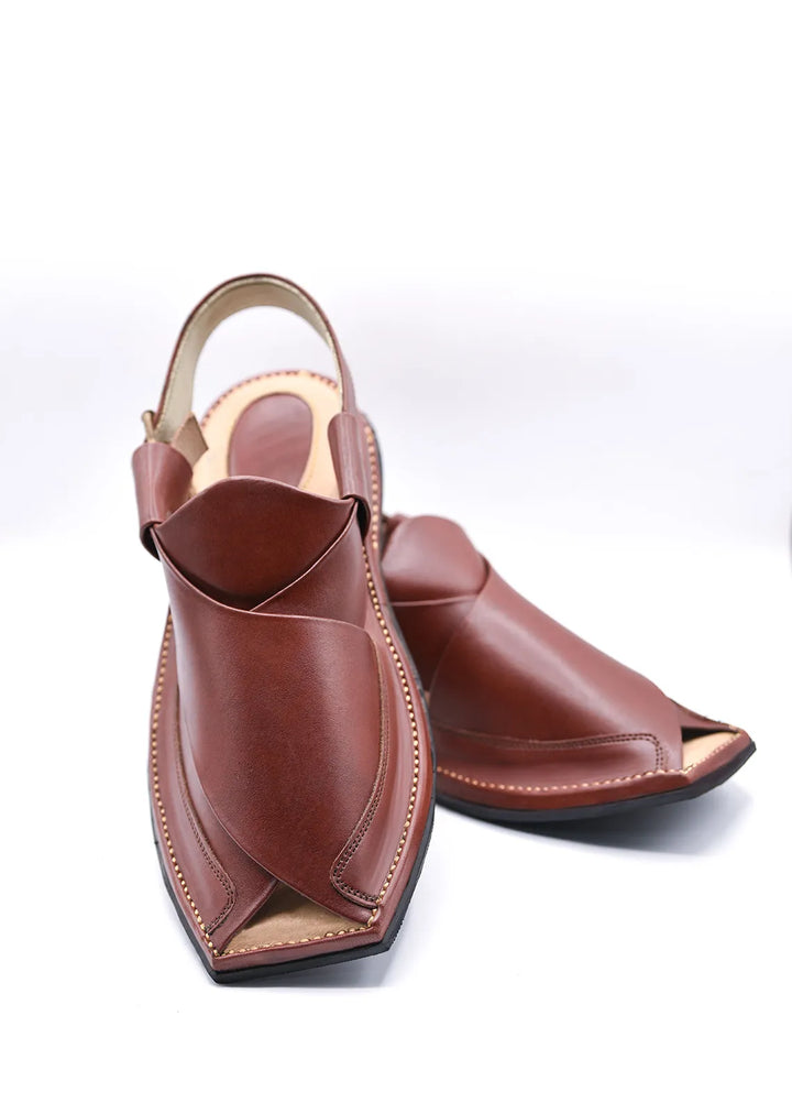 Alf Yay Plain Peshawar Zalmi Brown Peshawri Chappal AY FW 19