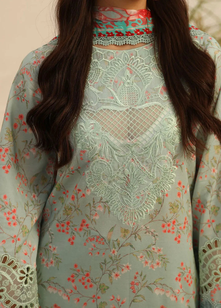 Alif Affordable by Ajr Embroidered Lawn Suit Unstitched 3 Piece AJR24AA AFL-06 Misty Morning  - Summer Collection