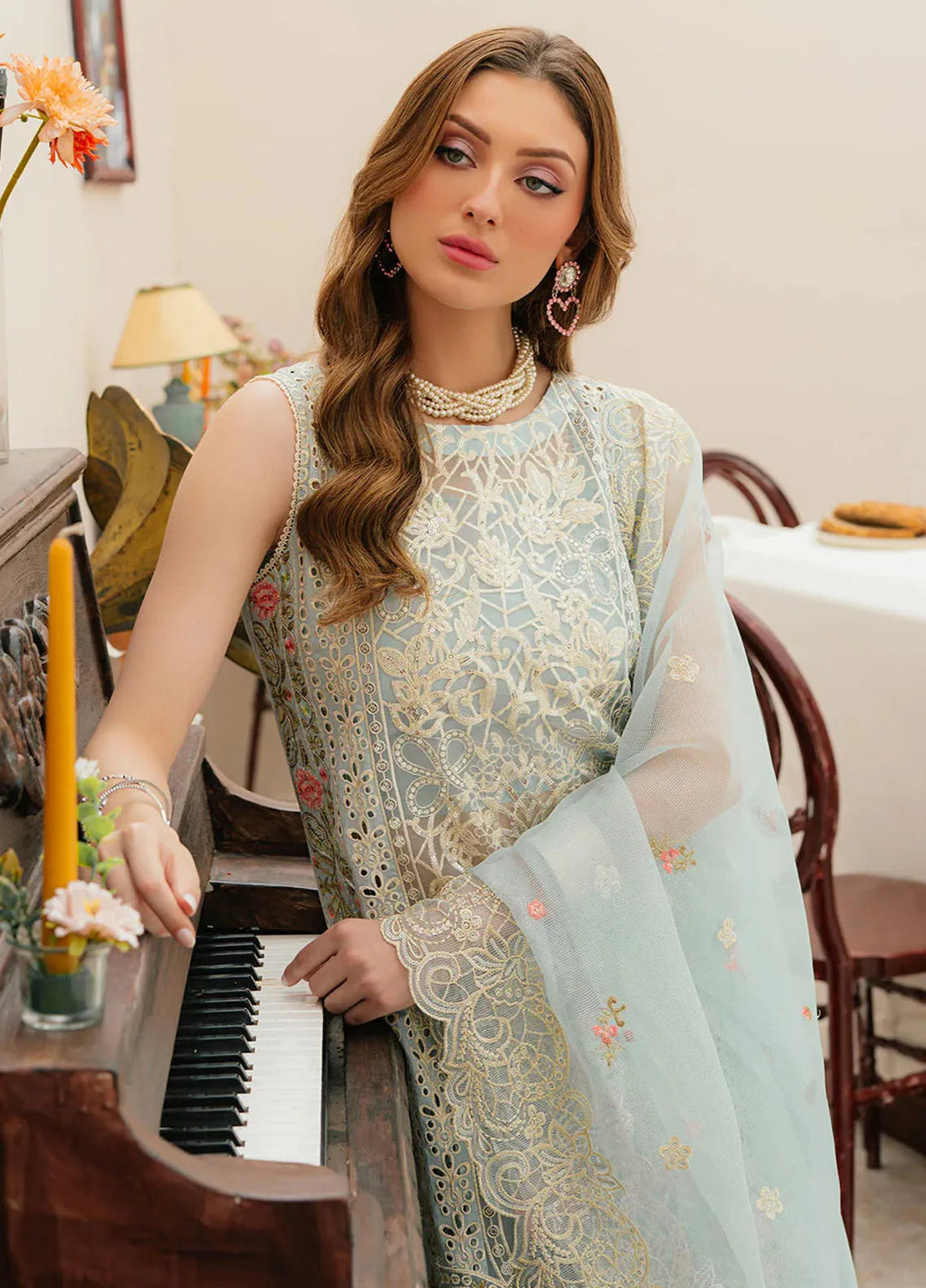 Allenura By Mahnur Embroidered Lawn Suits Unstitched 3 Piece MN24A D-04 Elyssa - Luxury Collection