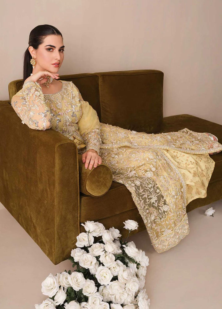 Noor Jahan By Freesia Premium Embroidered Net Suits Unstitched 3 Piece AMAR - Luxury Collection