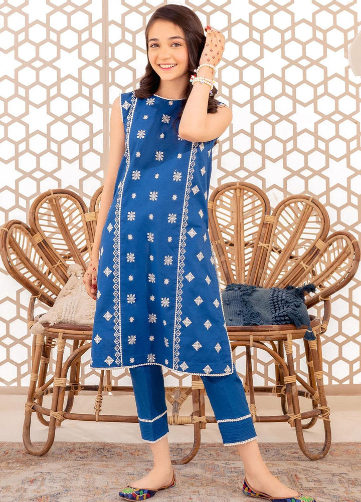 Maryum N Maria Lawn Casual Girls 2 Piece Suit -  MNM23AK MKD0114 AZZURE RADIANCE