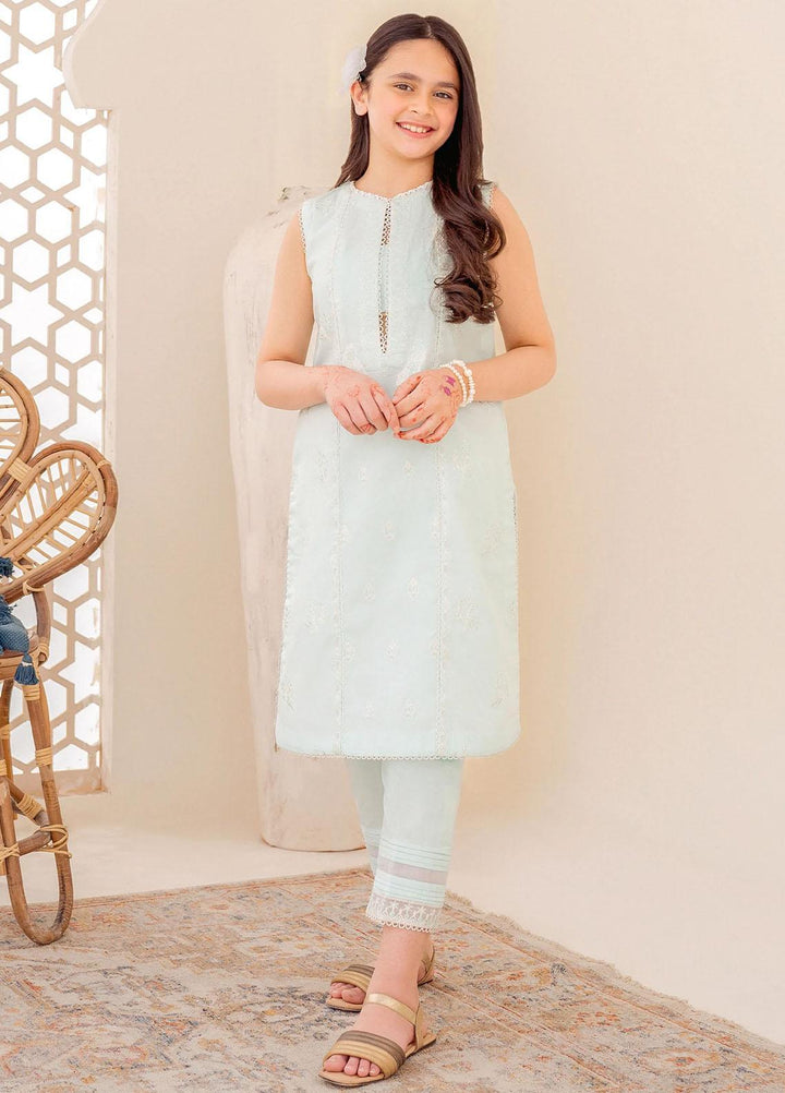 Maryum N Maria Lawn Casual Girls 2 Piece Suit -  MNM23AK MKD0118 AQUA MIST