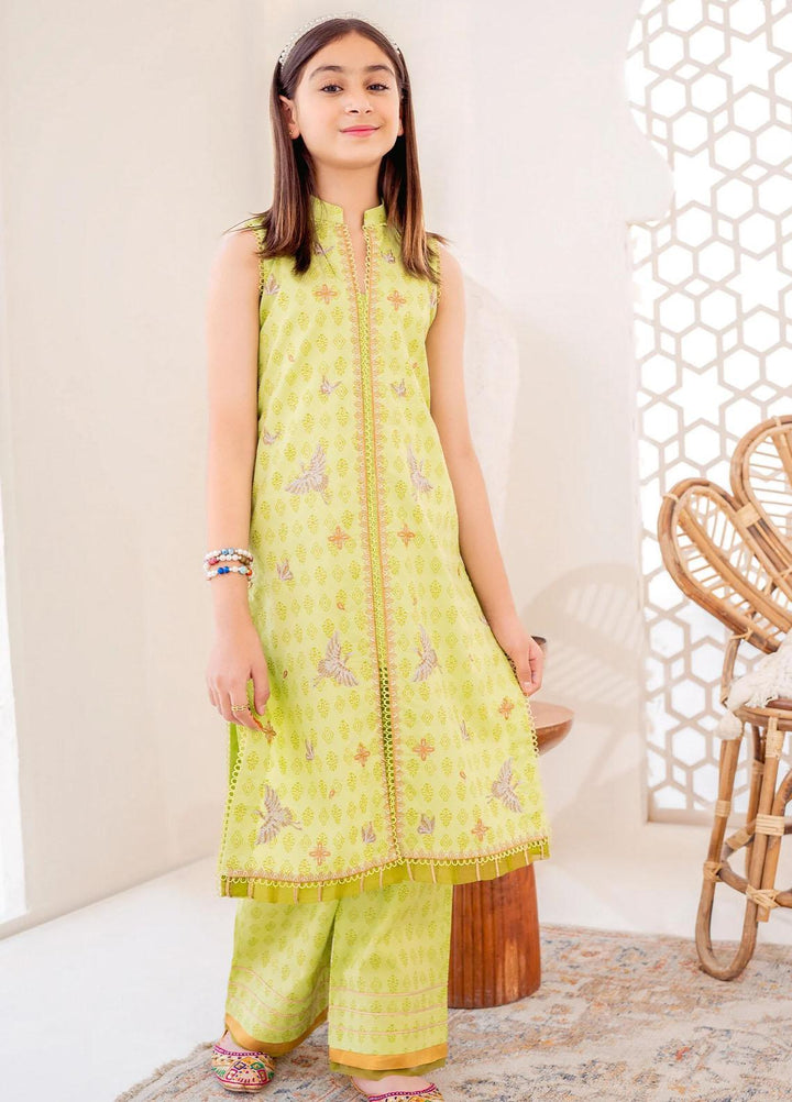 Maryum N Maria Lawn Casual Girls 2 Piece Suit -  MNM23AK MKD0126 LIME WHISPERS