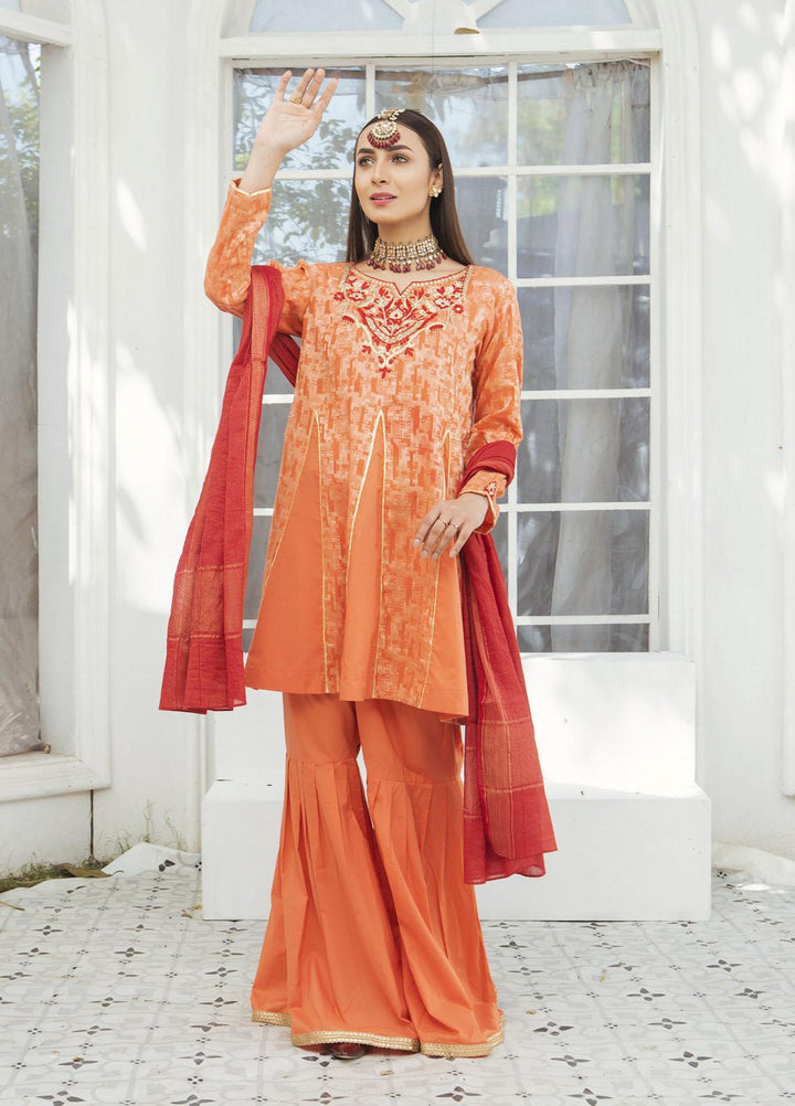 Amsin Attire Luxury Pret Embroidered JacquardReady to Wear (RTW) AAR22FE A3