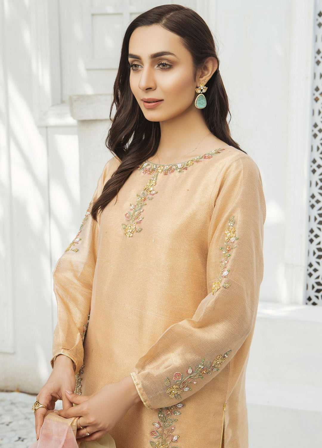 Amsin Attire Luxury Pret Embroidered Missouri Ready to Wear (RTW) AAR22FE A8