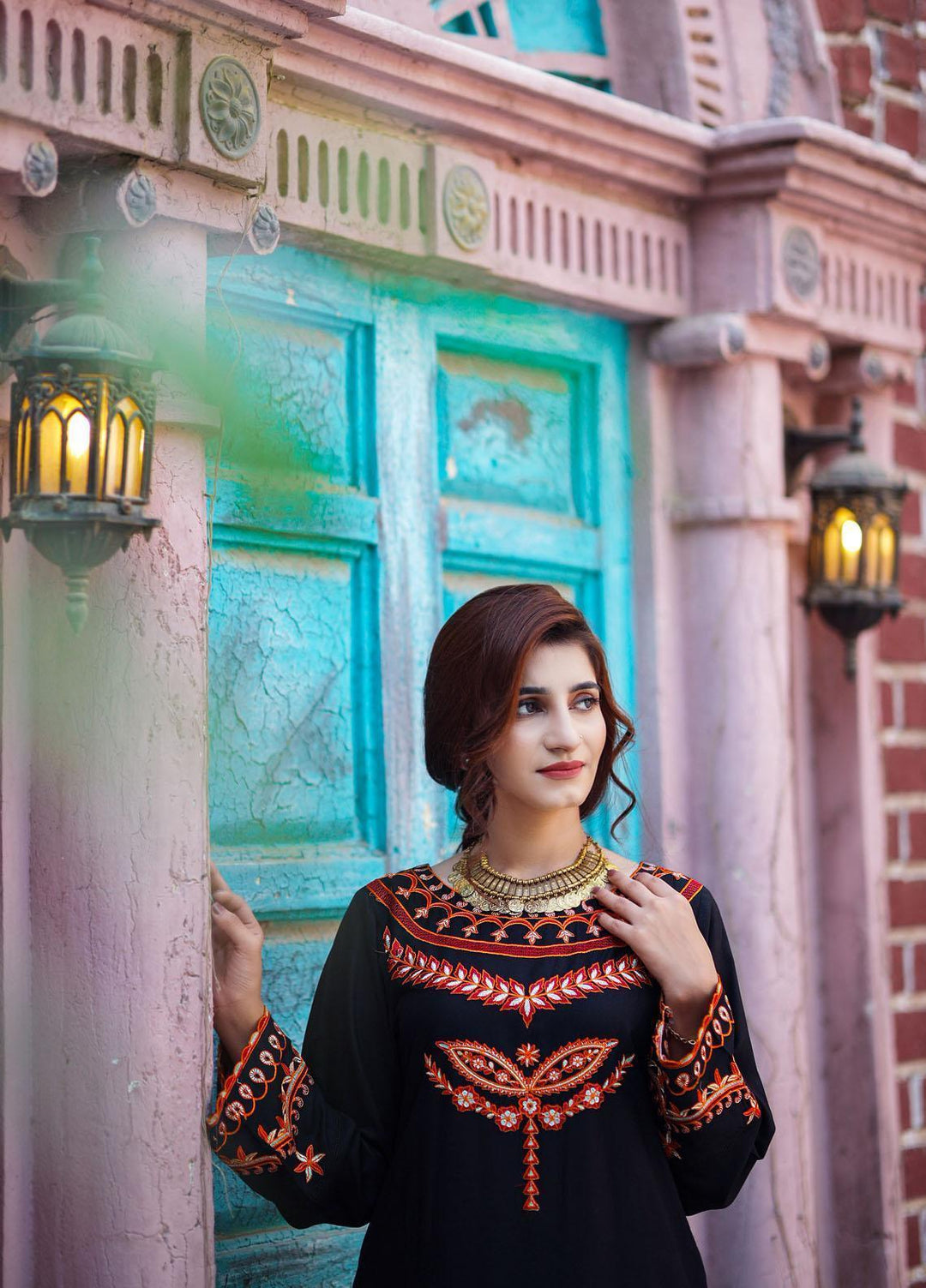 Amsin Attire Casual Pret  Viscose Linen 2 Piece Suit AAR21W A-15