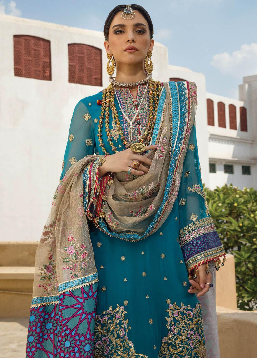 Anahita By Anaya Embroidered Chiffon Suits Unstitched 3 Piece AKC22WD AKW22-02 Roshanay - Wedding Collection