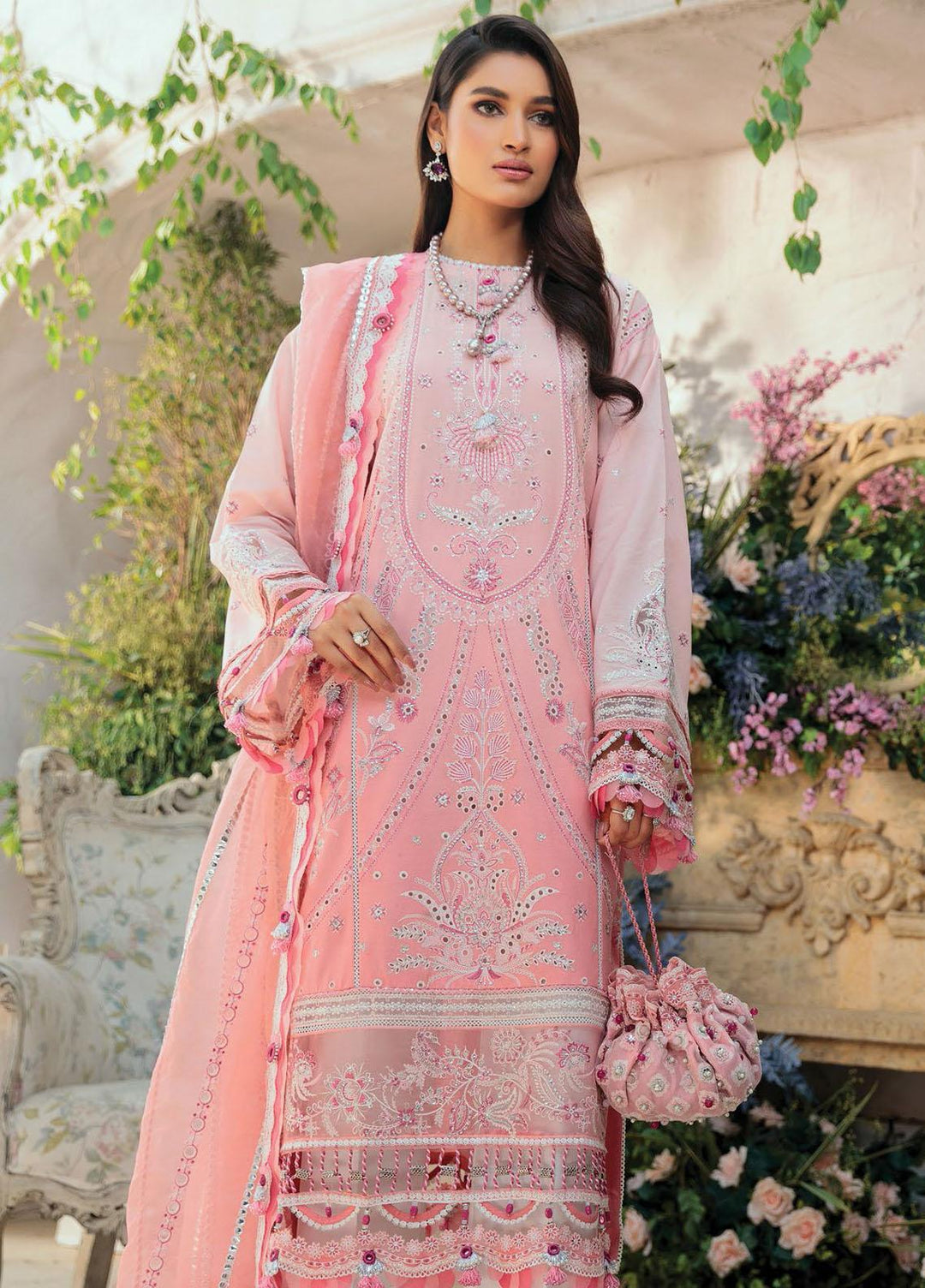 Anaya By Kiran Chaudhry Embroidered Lawn Suits Unstitched 3 Piece AKC22CK ACL22-01-Palwashay - Luxury Collection