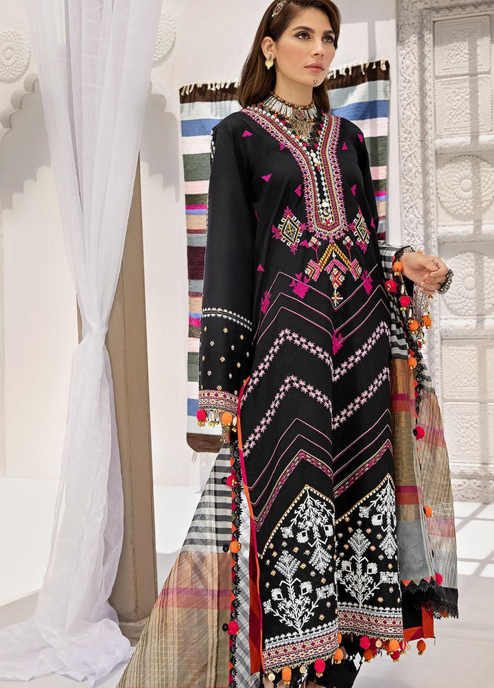 Anaya By Kiran Chaudhry Embroidered Lawn Suits Unstitched 3 Piece AKC21E AE21-01 LAYLA - Luxury Collection