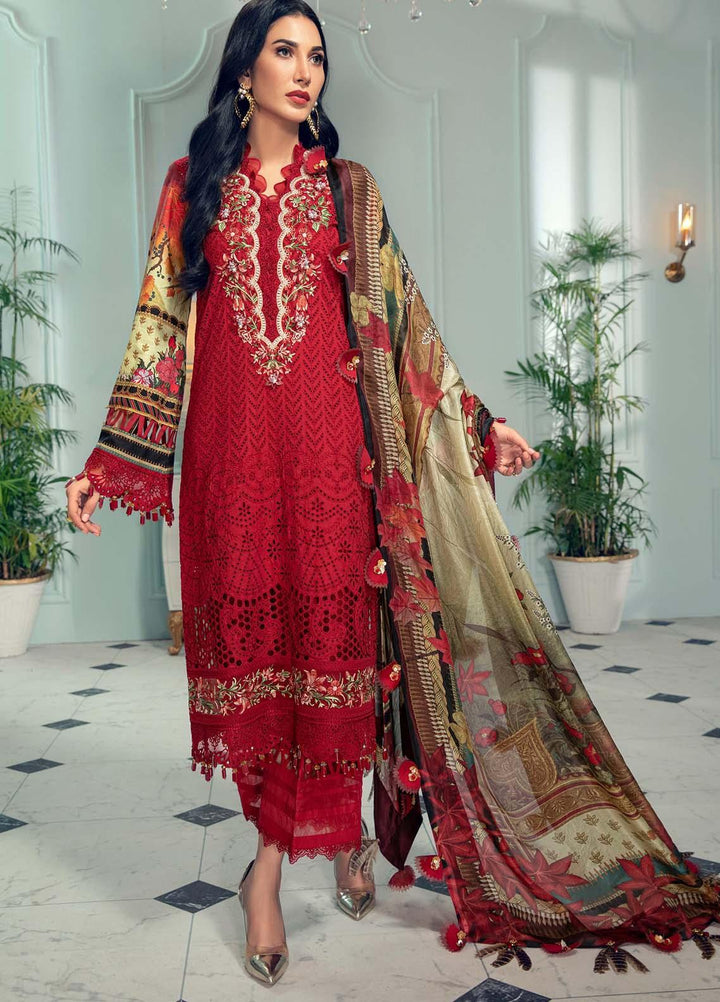 Anaya By Kiran Chaudhry Embroidered Lawn Suits Unstitched 3 Piece AK21LL AL21-01-A AVA - Summer Collection