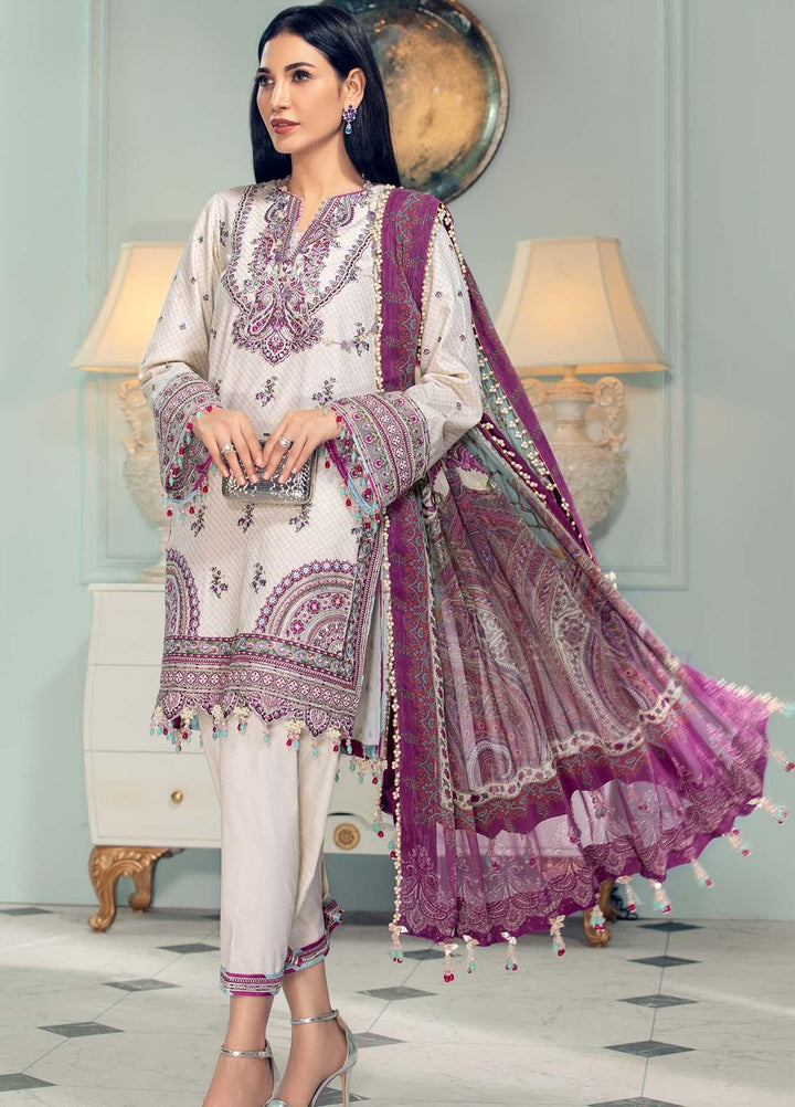 Anaya By Kiran Chaudhry Embroidered Jacquard Suits Unstitched 3 Piece AK21LL AL21-04-A NATALIE - Summer Collection