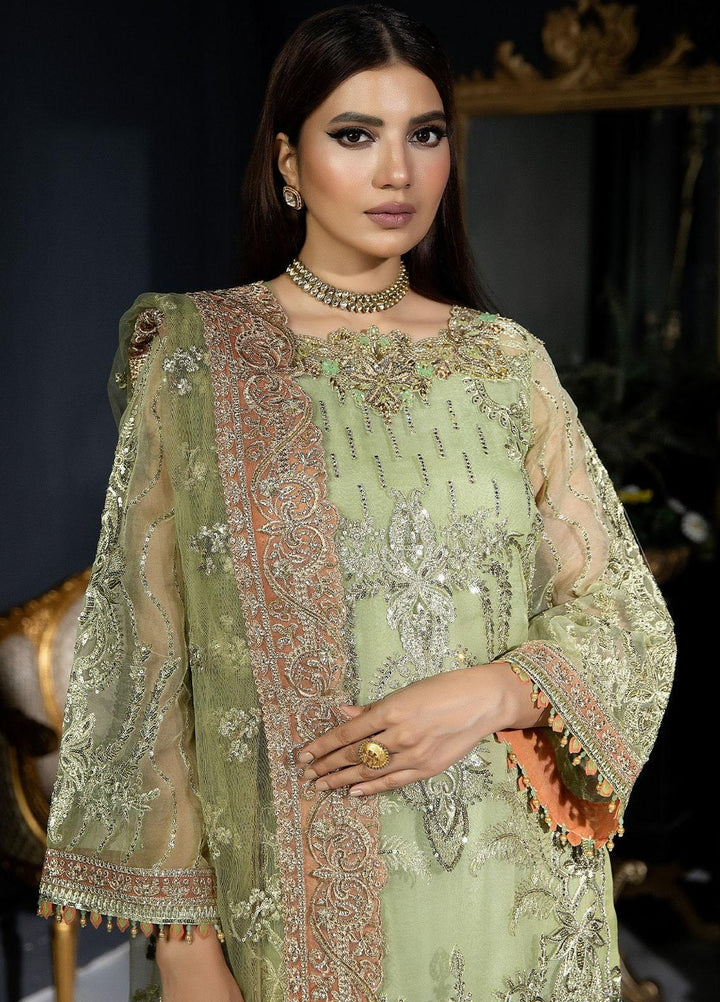 Andaaz-E-Khaas By Imrozia Premium Embroidered Organza Suits Unstitched 3 Piece IMP23AK IB-39 Azminah - Luxury Collection