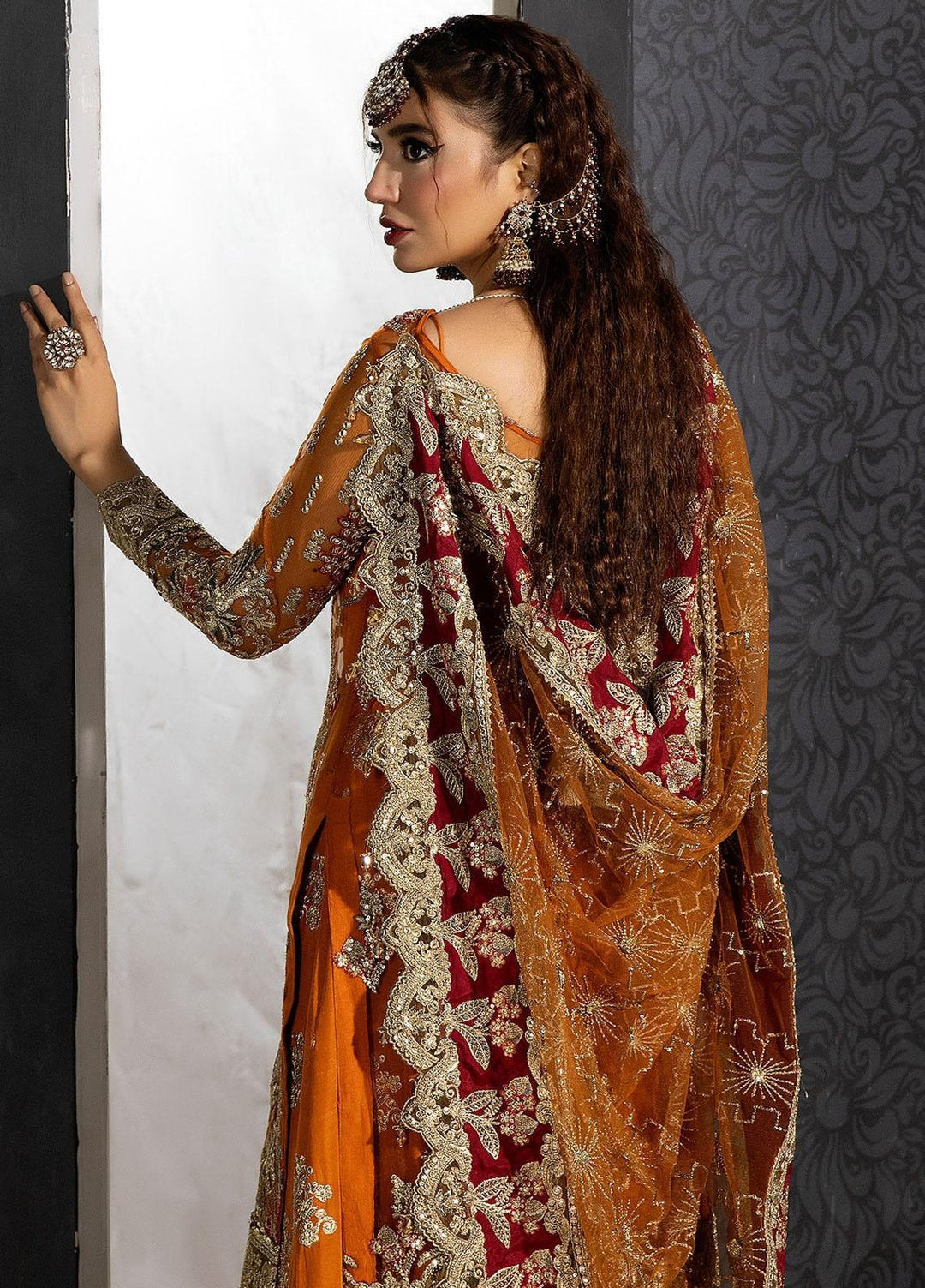 Andaaz-E-Khaas By Imrozia Premium Embroidered Net Suits Unstitched 3 Piece IMP23AK IB-42 Sofi - Luxury Collection