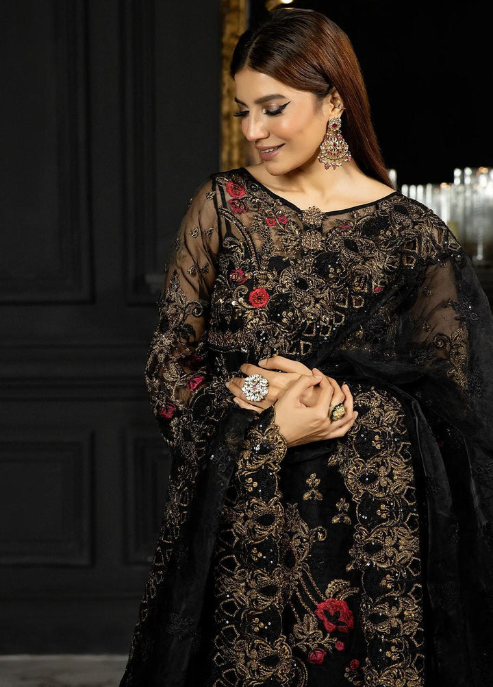 Andaaz-E-Khaas By Imrozia Premium Embroidered Organza Suits Unstitched 3 Piece IMP23AK IB-44 Qaila - Luxury Collection
