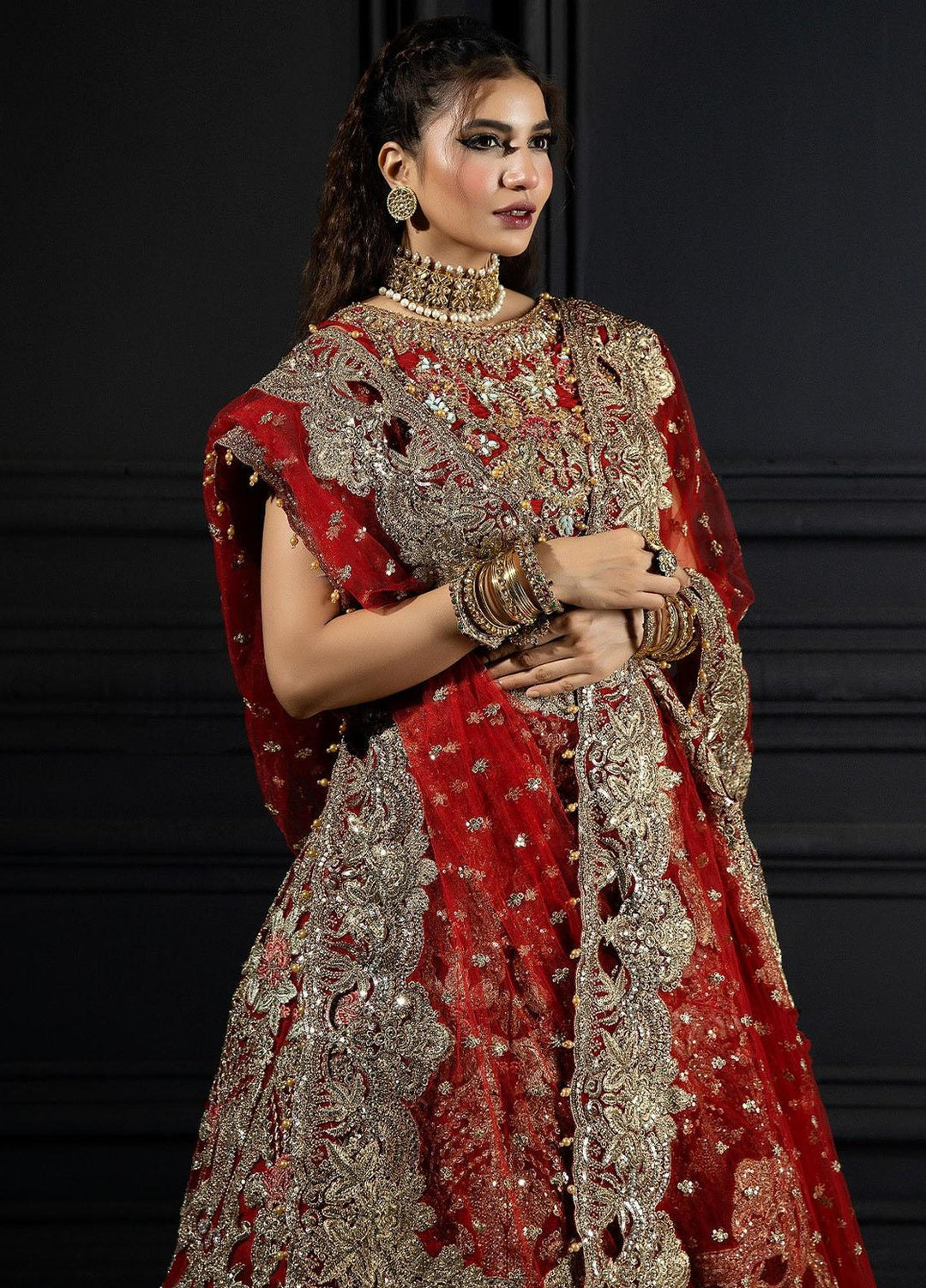 Andaaz-E-Khaas By Imrozia Premium Embroidered Net Suits Unstitched 4 Piece IMP23AK IB-47 Calla - Luxury Collection