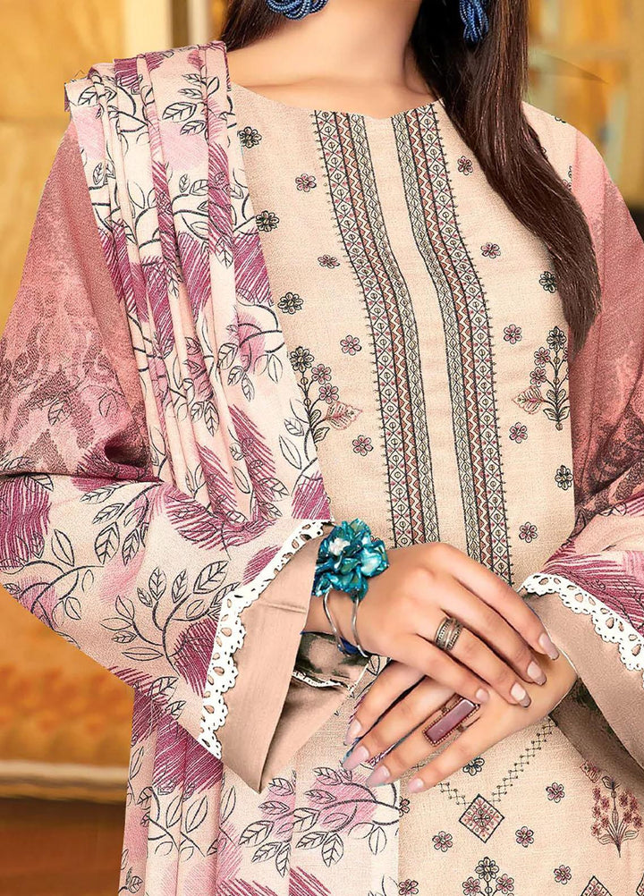 Andaz By Insiya Clothing Embroidered Dhanak Suits Unstitched 3 Piece INS23AZ D-06 - Winter Collection