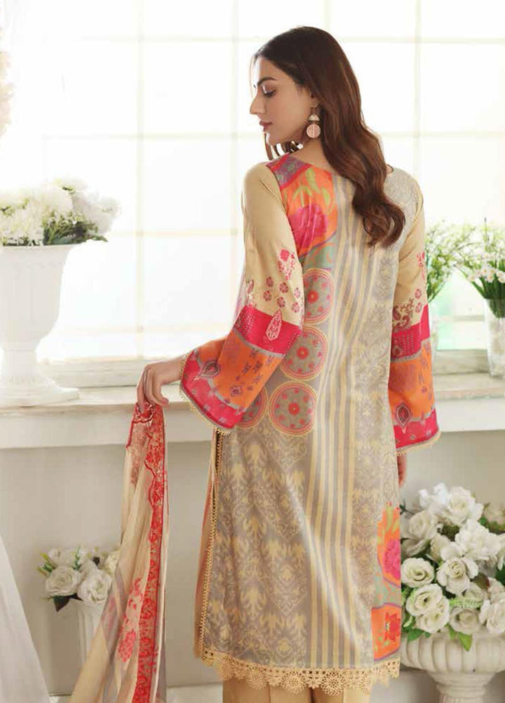 Aniq by Charizma Embroidered Lawn Suits Unstitched 3 Piece CRZ21A 07 - Summer Collection