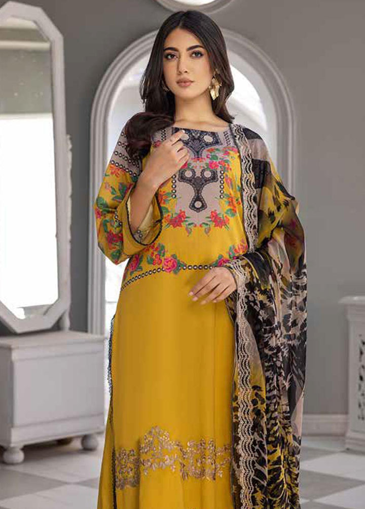 Aniq by Charizma Embroidered Lawn Suits Unstitched 3 Piece CRZ23-A3 AN-024A - Summer Collection