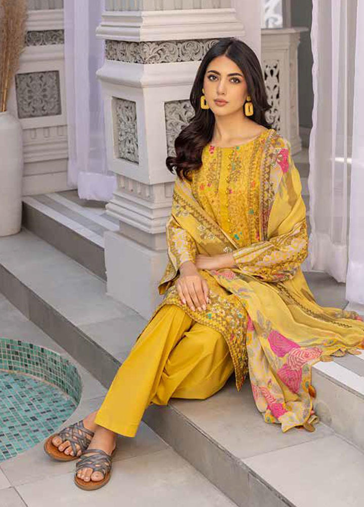 Aniq by Charizma Embroidered Lawn Suits Unstitched 3 Piece CRZ23-A3 AN-026 - Summer Collection