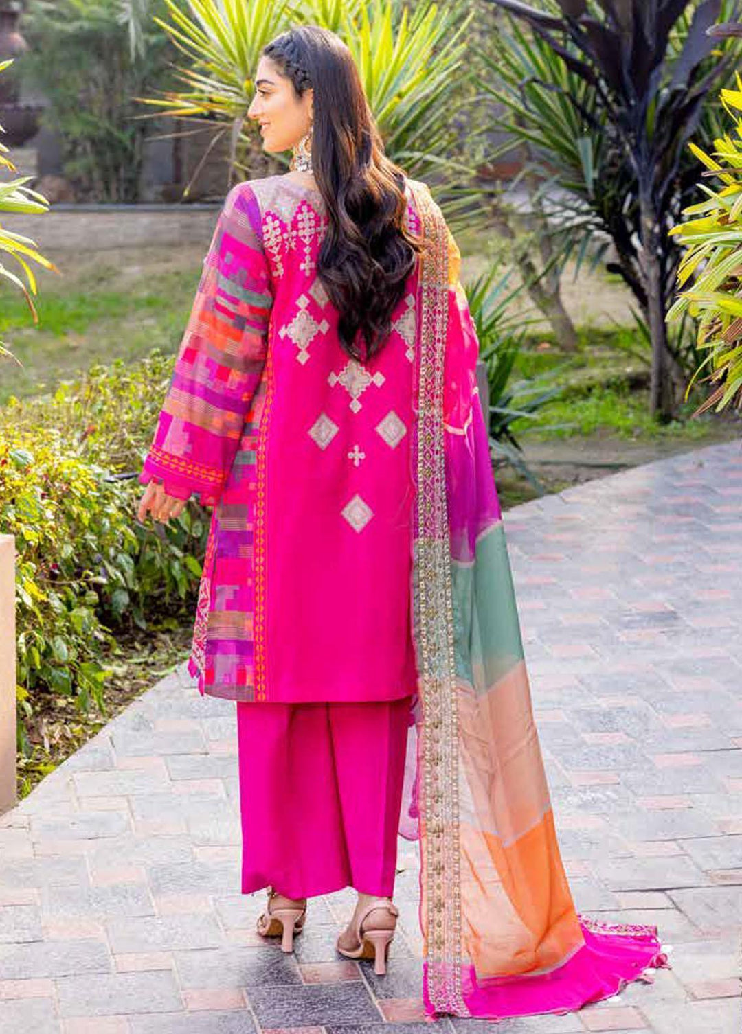 Aniq by Charizma Embroidered Lawn Suits Unstitched 3 Piece CRZ23-A3 AN-029 - Summer Collection
