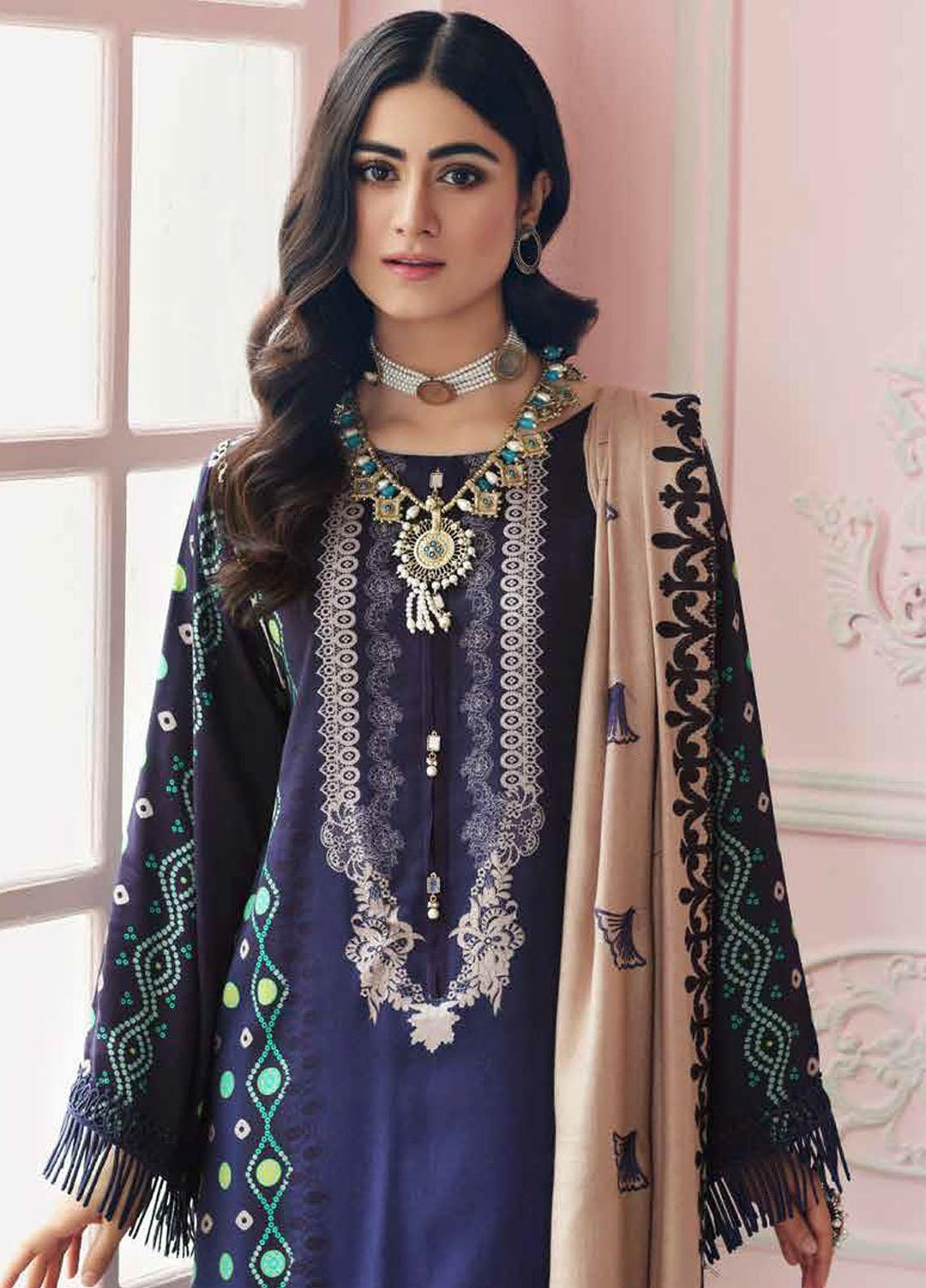 Charizma Embroidered Kotail Suits Unstitched 3 Piece CRZ21AK ANW-01 - Winter Collection